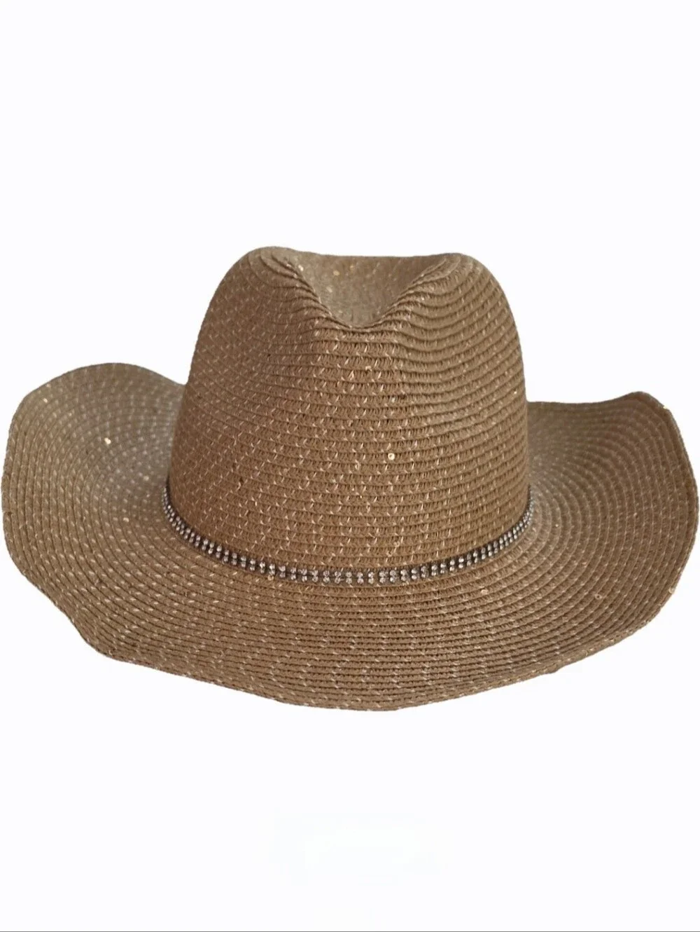 David and Young Sequin & Stone Straw Cowboy Hat